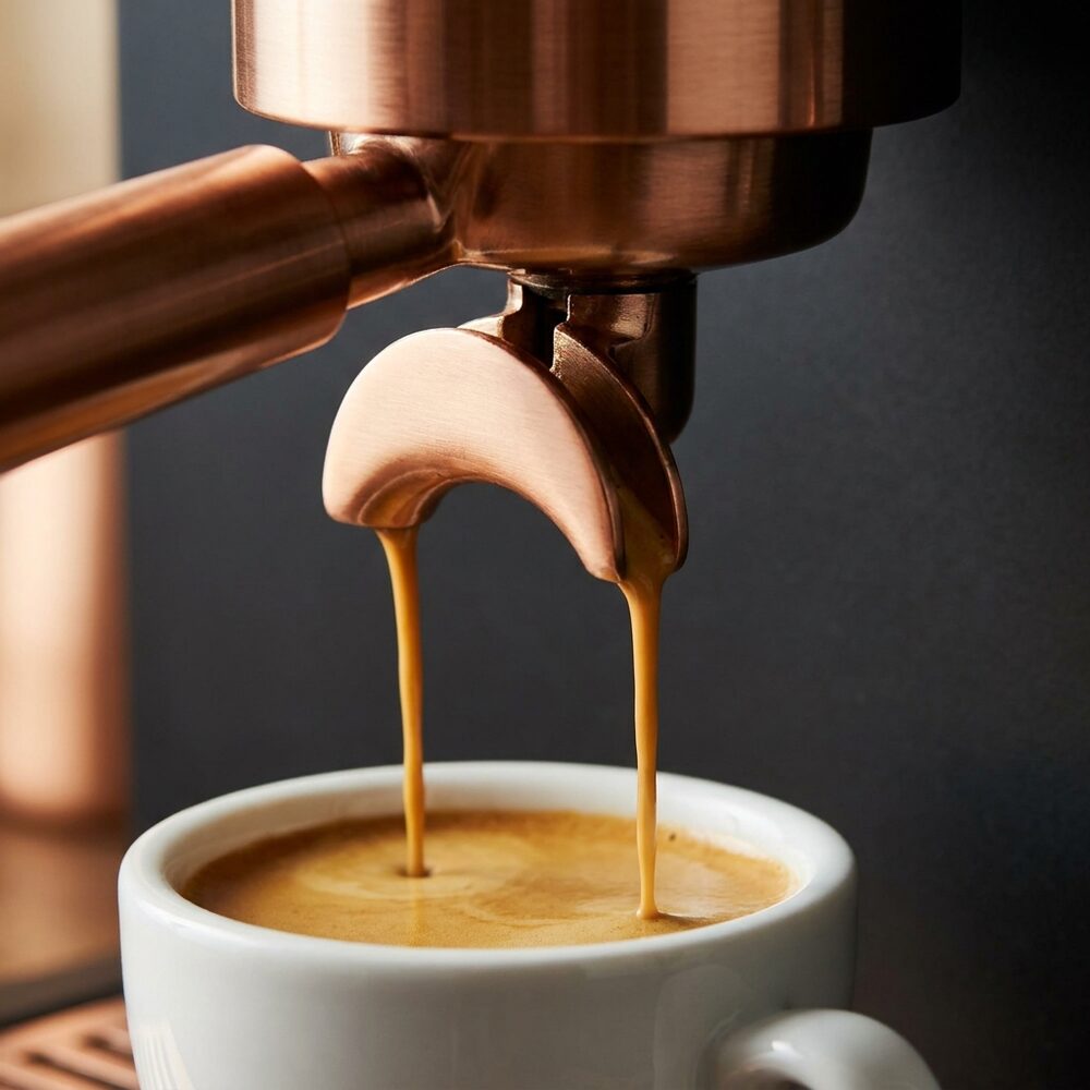 Extracción de espresso en la barra